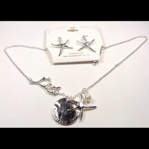 Follow Your Dreams Starfish Coral Pearl Necklace